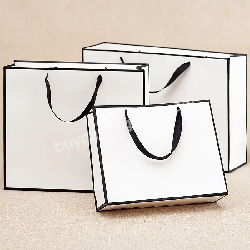 Custom Printed Your Own Logo Cardboard Packaging Shopping Paper Bag With Logo