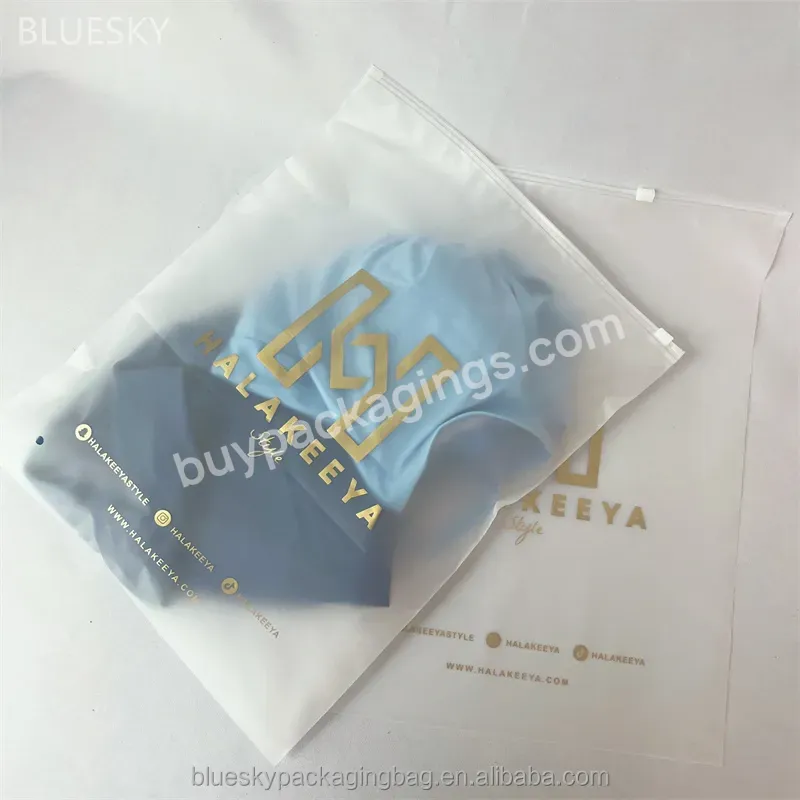 Custom Printed Your Own Logo Clothing Packaging For Business Custom Printed Mylar Bags With Ziplock