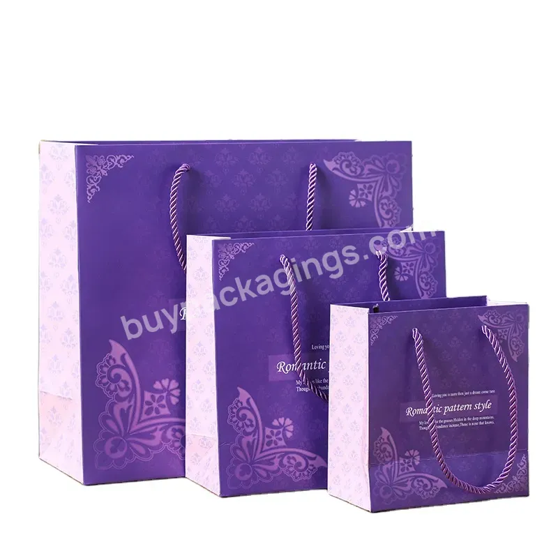 Custom Printed Your Own Logo Gift Craft Shopping Paper Bag With Handles