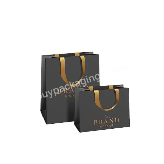 Custom Printed Your Own Logo White Brown Kraft Gift Craft Shopping Paper Bag With Handles