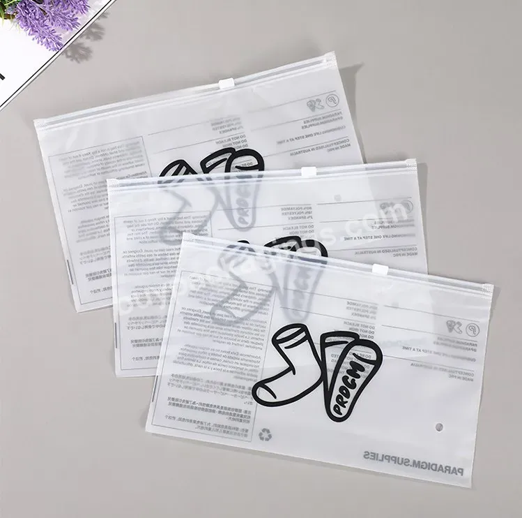 Custom Printed Ziplock Clothing Packaging Plastic Eco Friendly Eva/cpe Frosted Matte Ziplock Oem Waterproof Bag