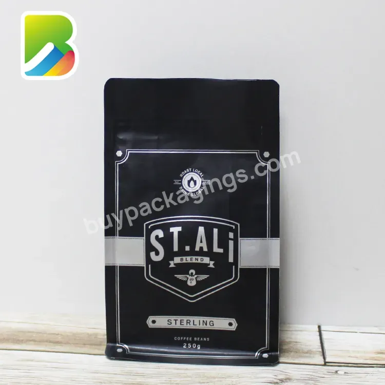 Custom Printed Ziplock Coffee Bags With Valve/smell-proof Aluminum Foil Coffee Packaging Bag Wholesale
