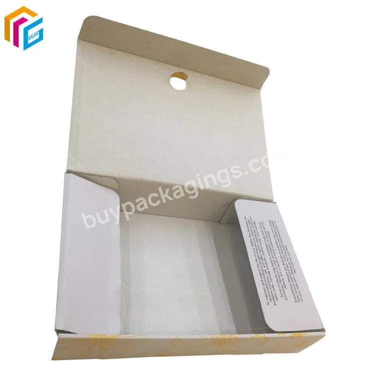 custom printedcarton expandable 14x10 mailer boxes with tissue paper stacked corrugated box