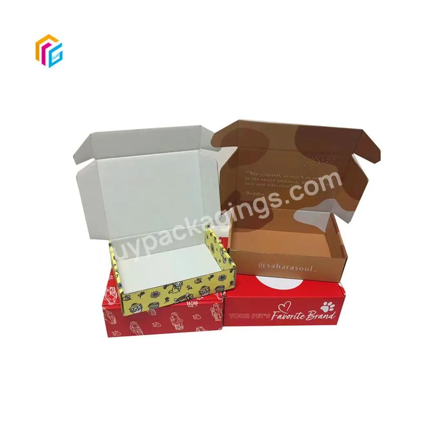 custom printedcarton expandable kraft mailer shipping boxes with tear strip 20 x 16 x 6 corrugated box