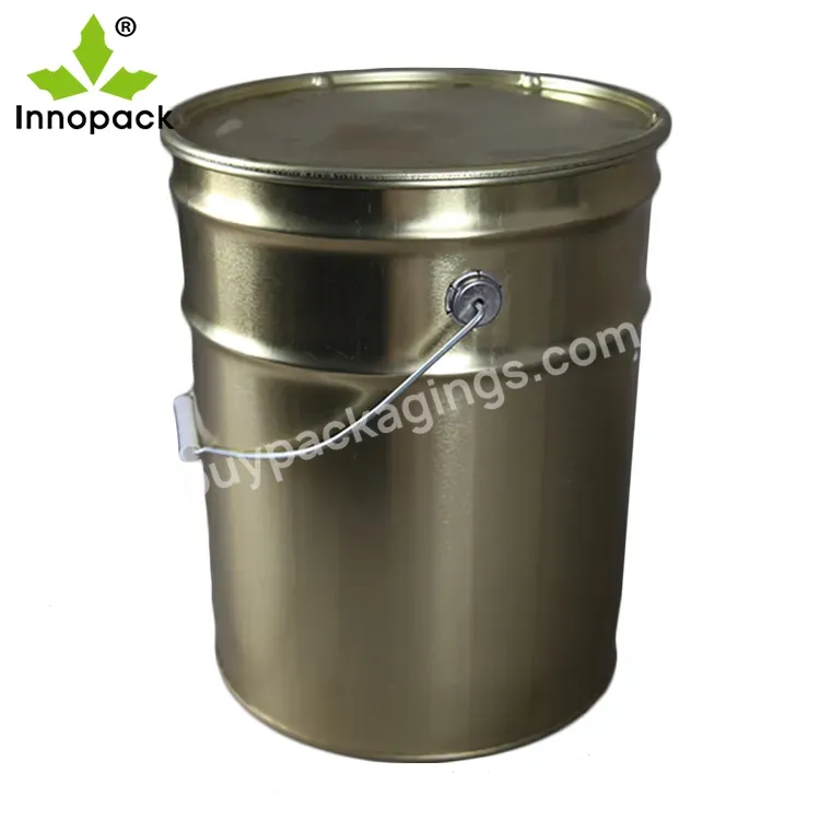 Custom Printing 18 Liter Metal Bucket/pail/barrel & Ring Lock