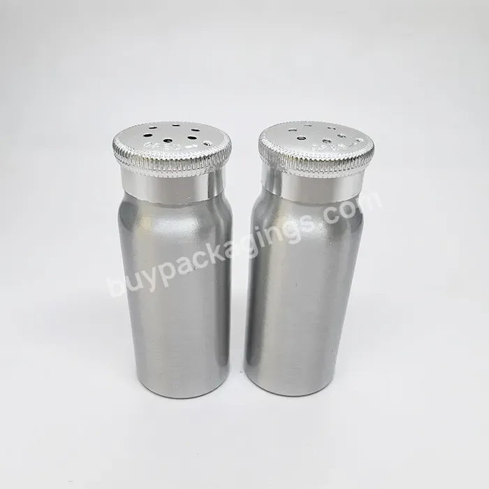 Custom Printing 30g 80g 100g Aluminum Talc Powder Bottle With Shaker Cover For Dry Shampoo