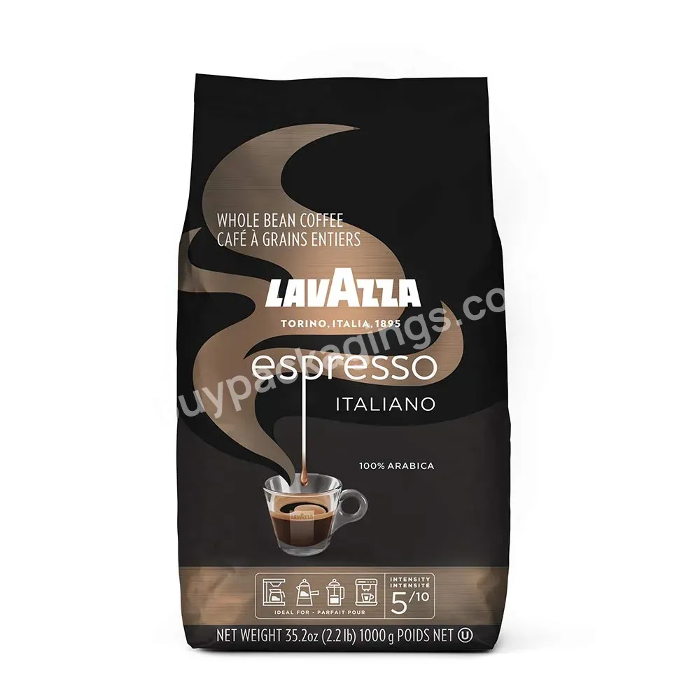 Custom Printing Aluminum Foil Matt Black Stand Up Pouch Coffee Bag With Valve And Zipper - Buy Coffee Bag With Valve And Zipper,Coffee Bean Packaging Bag,Coffee Packaging Bag.