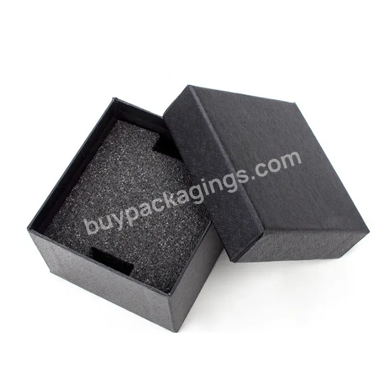 Custom Printing Black Square Luxury Gift Cosmetic Paper Packaging Heaven And Earth Cover Box