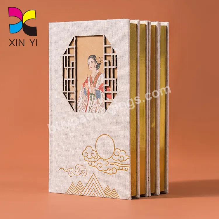 Custom Printing Book Fabric Cover Logo Foiling Journal Printing Book Printing