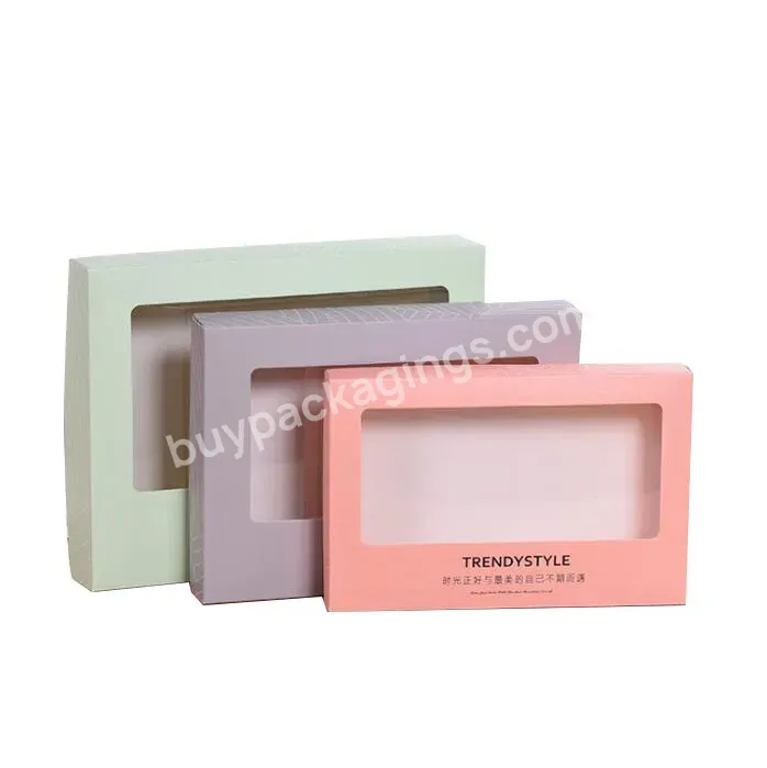 Custom Printing Colorful Art Paper With Window Soap Packaging Box
