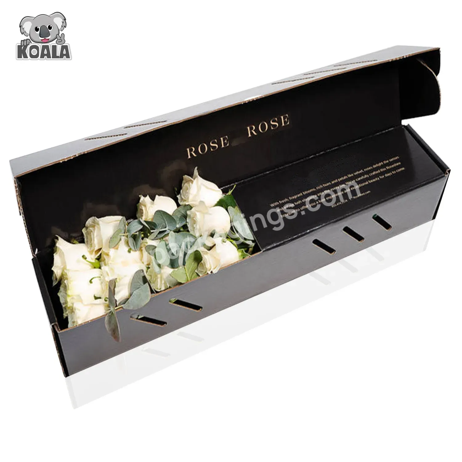 Custom Printing Colorful Logo Luxury Biodegradable Eco Friendly Collapsible Corrugated Shipping Roses Flower Gift Box