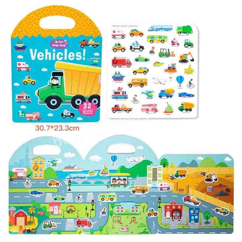 Custom Printing Coloring Sticker Book Educational Books English Children Book