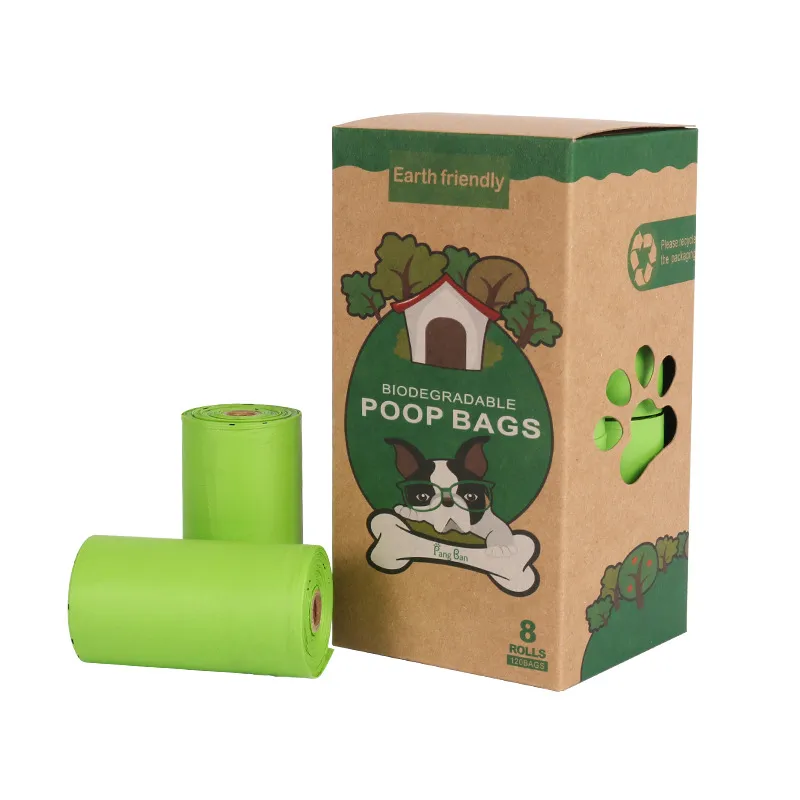 Custom Printing Dog Pet Poop Wastes Cleaning Bio Degradable Plastic Bag