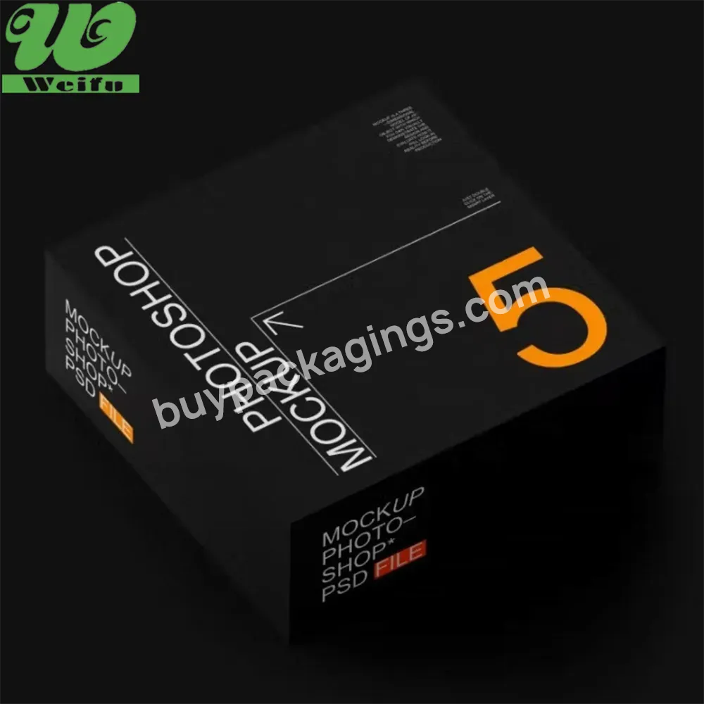 Custom Printing Eco Packaging Box Black Shipping Corrugated Cardboard Mailer Box