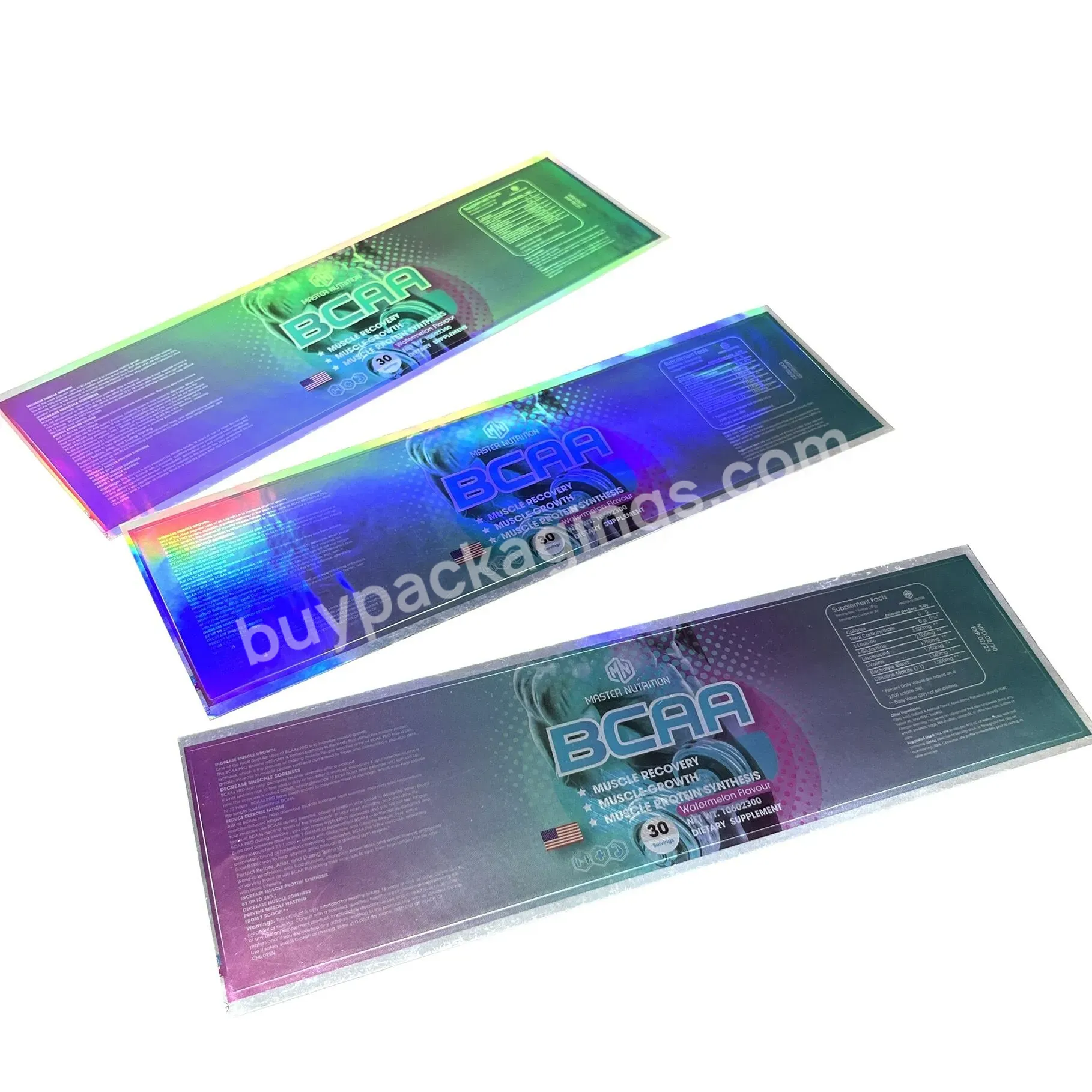 Custom Printing Glossy Laser Stamping Paper Labels For Medicine Box Packaging