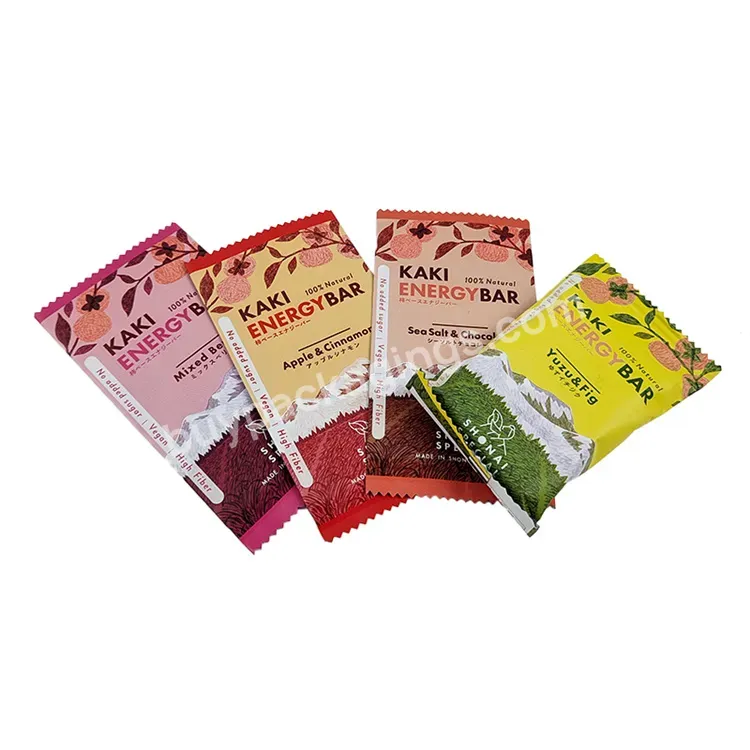 Custom Printing Gummie Candy Packaging Back Sealed Pouch The Chocolate Bar Packaging