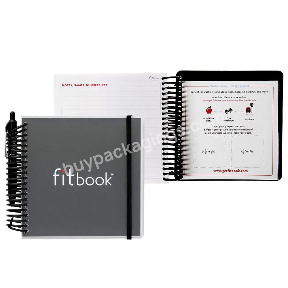 Custom Printing Hardcover Wellness Workout Planner Fitness Journal And Planner For Workouts