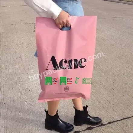 Custom Printing Heavy Duty Retail Bolsas De Biodegradable Die Cut Shopping Plastic Bags With Own Logo