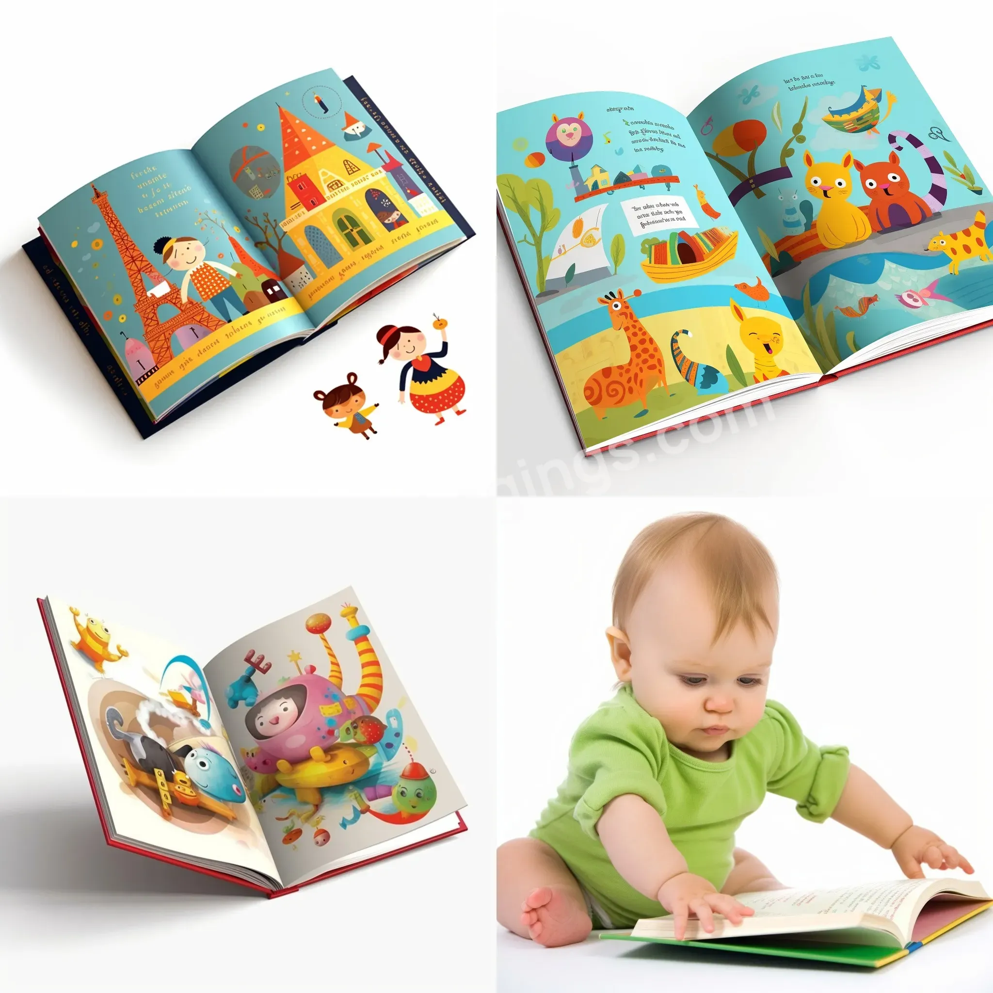 Custom Printing High Quality Kids Picture Books Full Coloring Child Book Printing Service