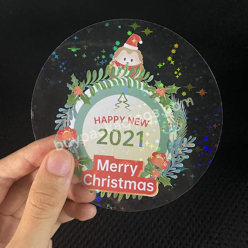 Custom Printing Holographic Die Cut Cute Prisms Sticker Waterproof Vinyl Window Rainbow Sticker Decal