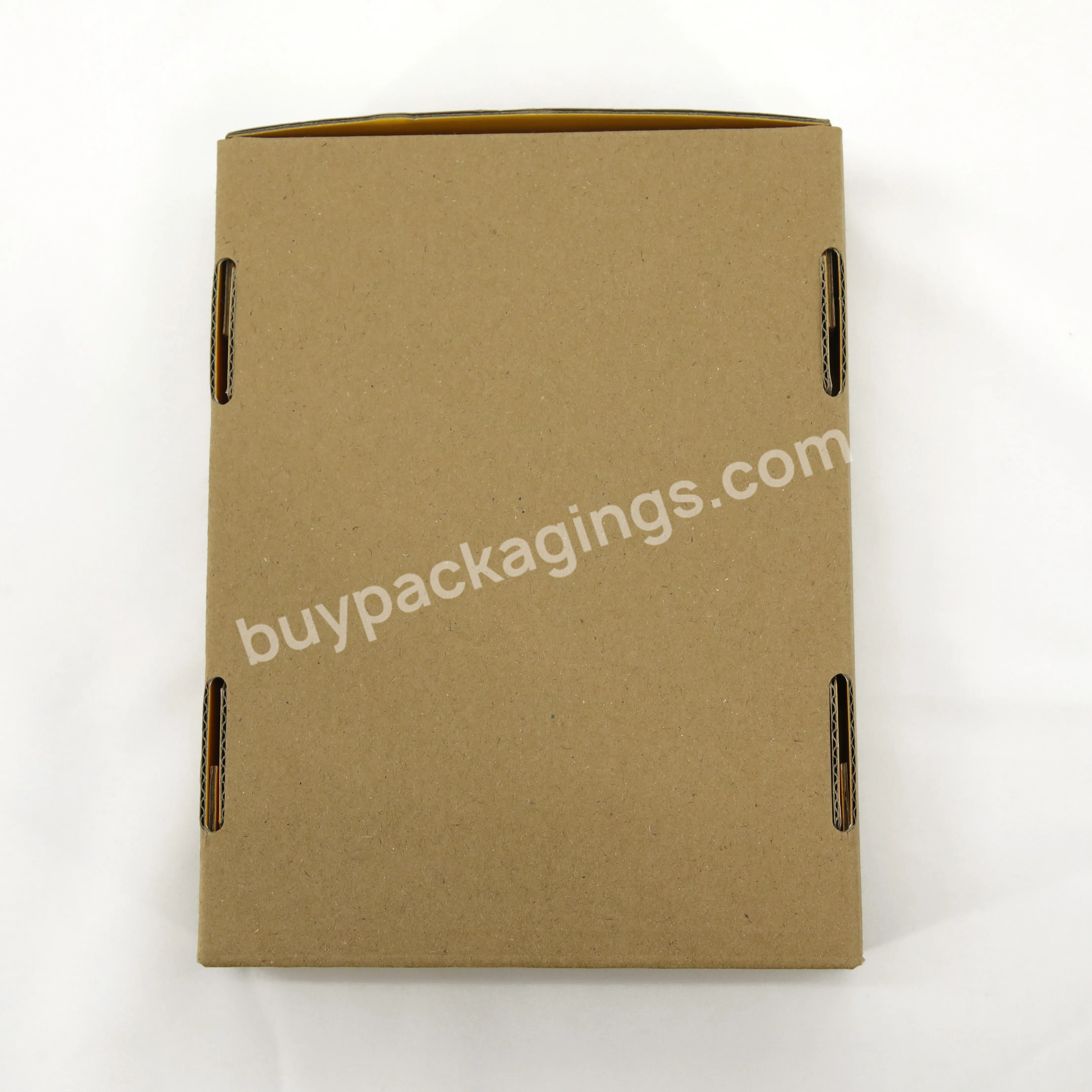 Custom Printing Inside Yellow Color Folding Corrugated Card Paper Shipping Mailer Box