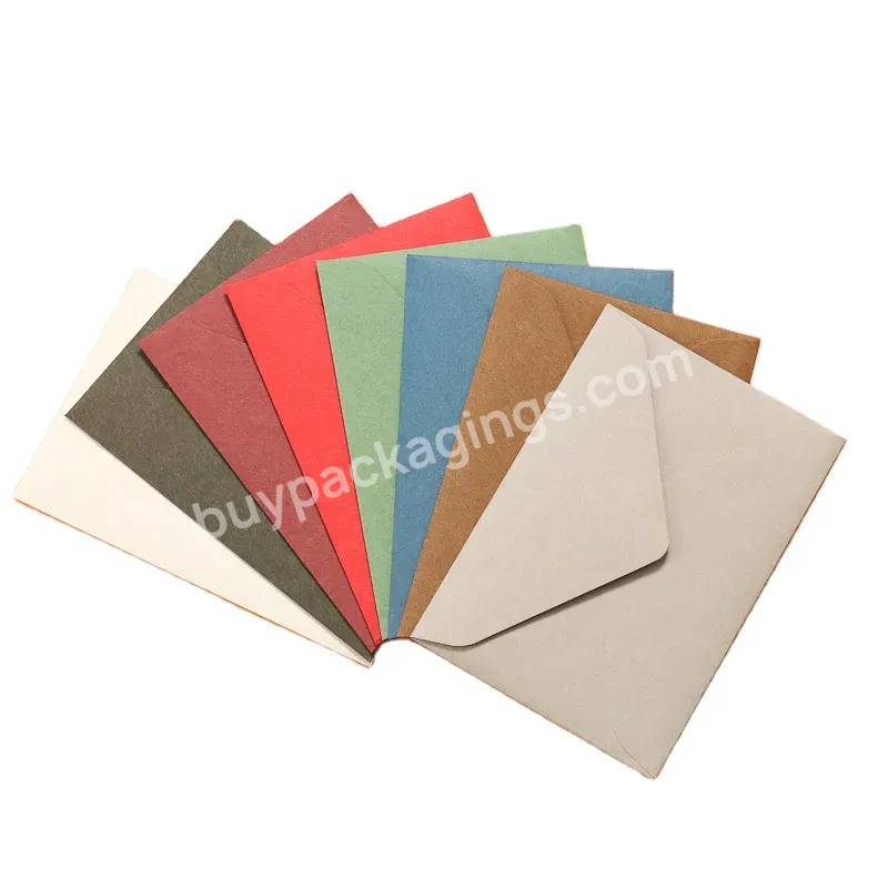 Custom Printing Kraft Paper Envelope Packaging Black Brown Kraft Paper Envelope