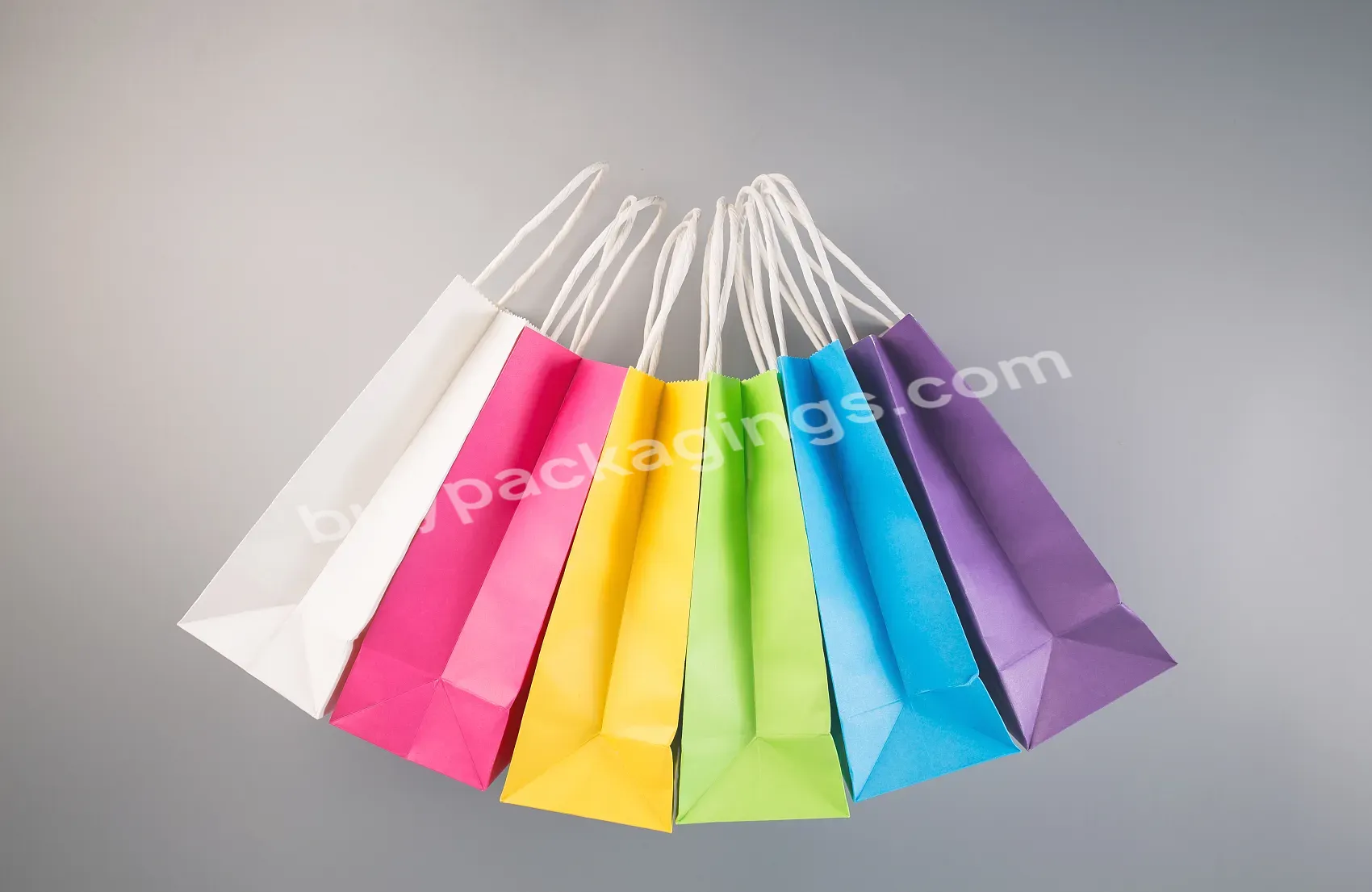 Custom Printing Kraft Paper Shoe Box Packaging Paper Bag Clothing Packaging Paper Bag