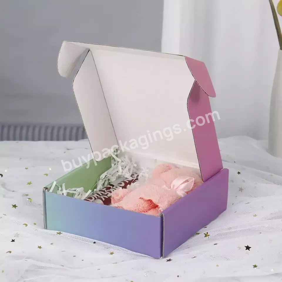 Custom Printing Logo Color Underwear Mailer Shipping Clothing Gift Packaging Corrugated Paper Boxes