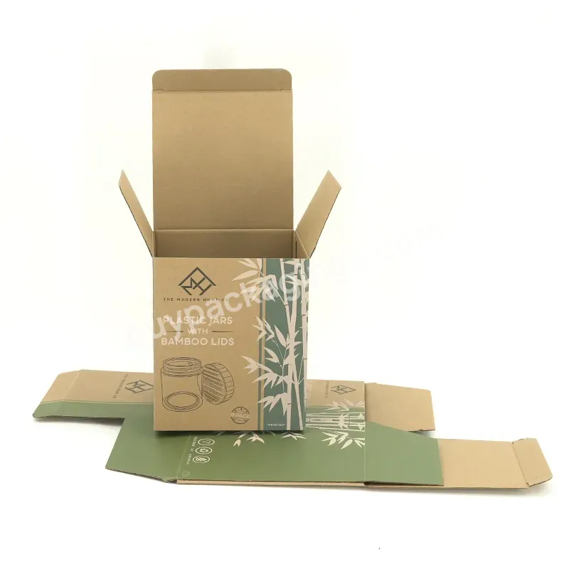 Custom Printing Logo Corrugated Cardboard Kraft Paper Box Custom Design Mug Shipping Box Mailer Box For Bottle
