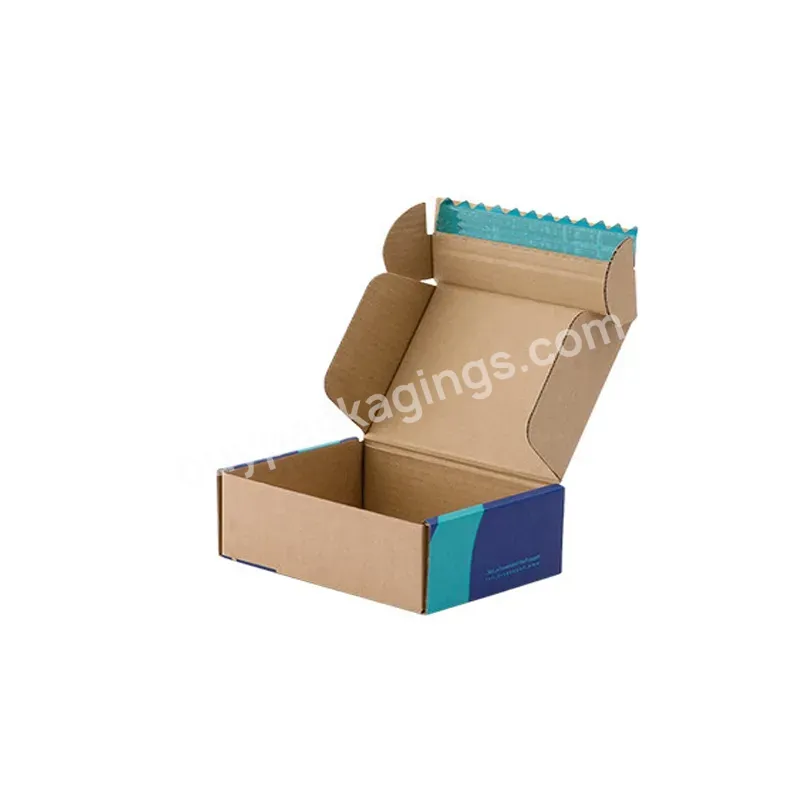 Custom Printing Logo Corrugated Paper Gift Boxes Clothing Packaging Shipping Zipper Mailer Box Packing