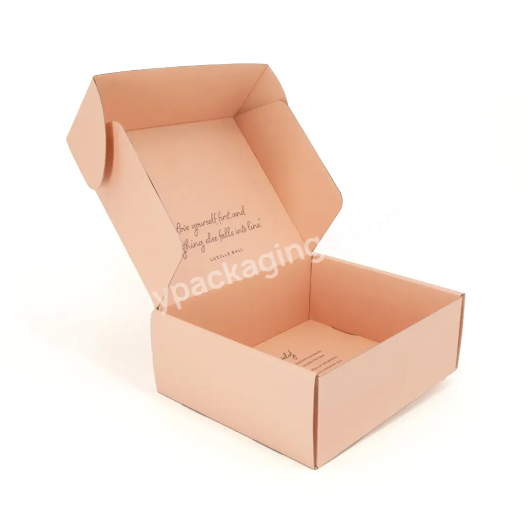 Custom Printing Logo Eco Friendly Packaging Corrugated Cardboard Mailer Shipping Box