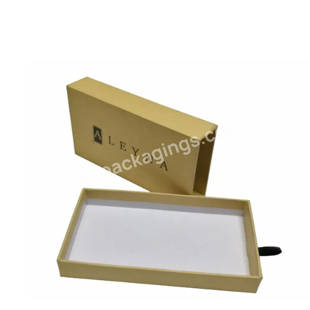 Custom Printing Logo Factory Printed Box Kraft Slide Drawer Paper Gift Storage Box