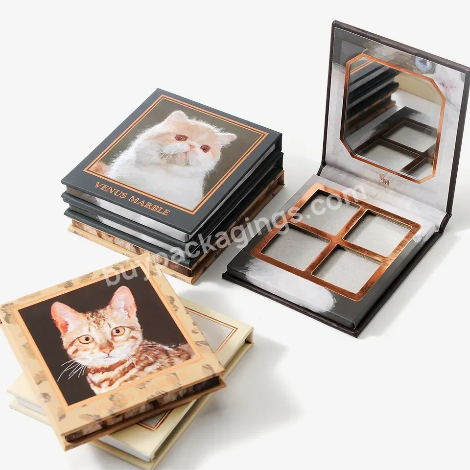 Custom Printing Logo Handmade Eyeshadow Packaging Boxes With Mirror - Buy Eyelash Box With Mirror,Custom Made Eyelash Box,Senlarry Packaging Eyelash Box.