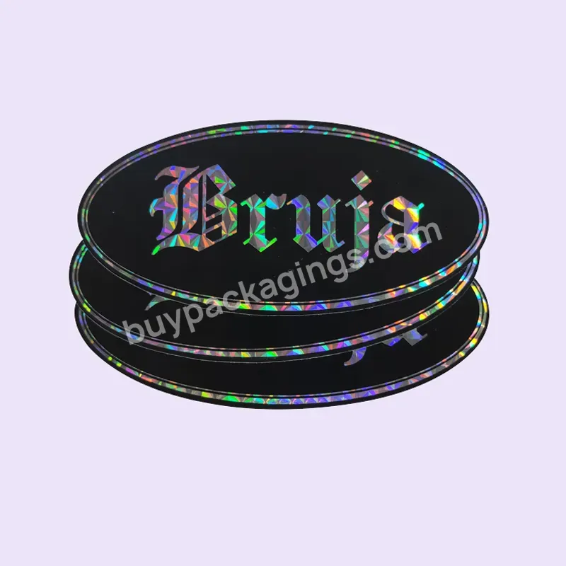 Custom Printing Logo Hologram Shiny Die Cut Sticker Vinyl Laptop Label Waterproof