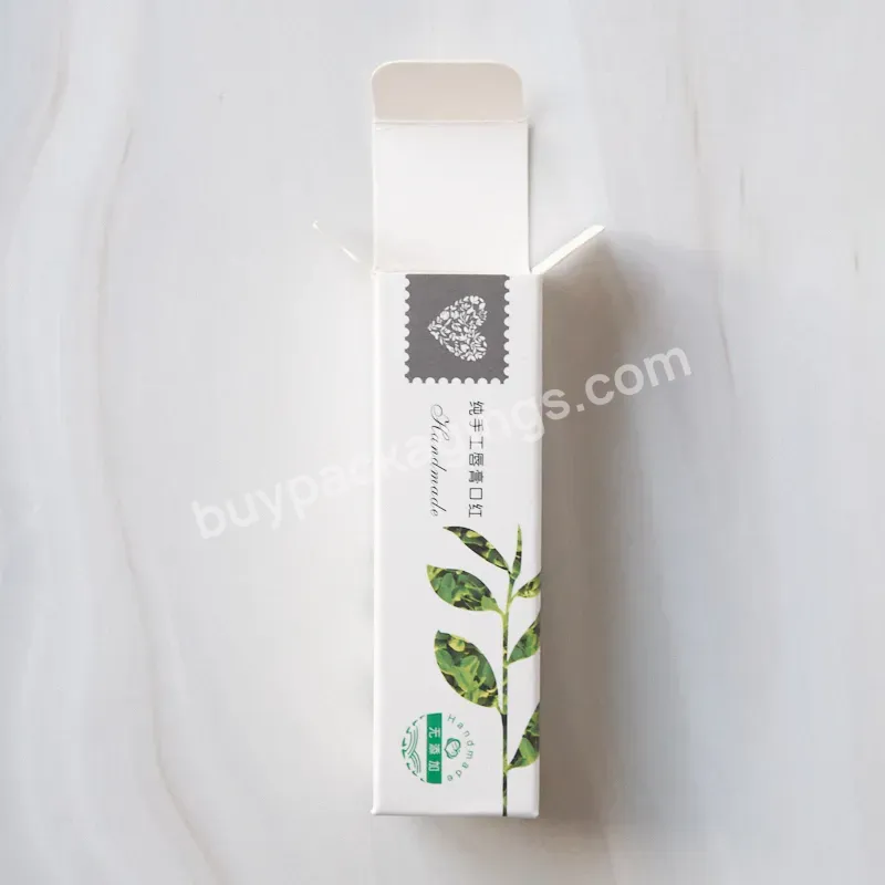 Custom Printing Logo Paper Packaging Lip Balm Box Lip Gloss Paper Cardboard Package Box For Packing