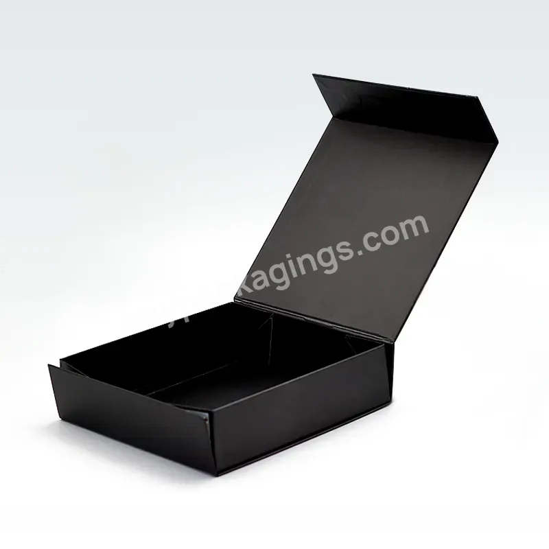 Custom Printing Logo Rigid Luxury Flap Magnetic Garment Folding Packaging Gift Cardboard Folding Box
