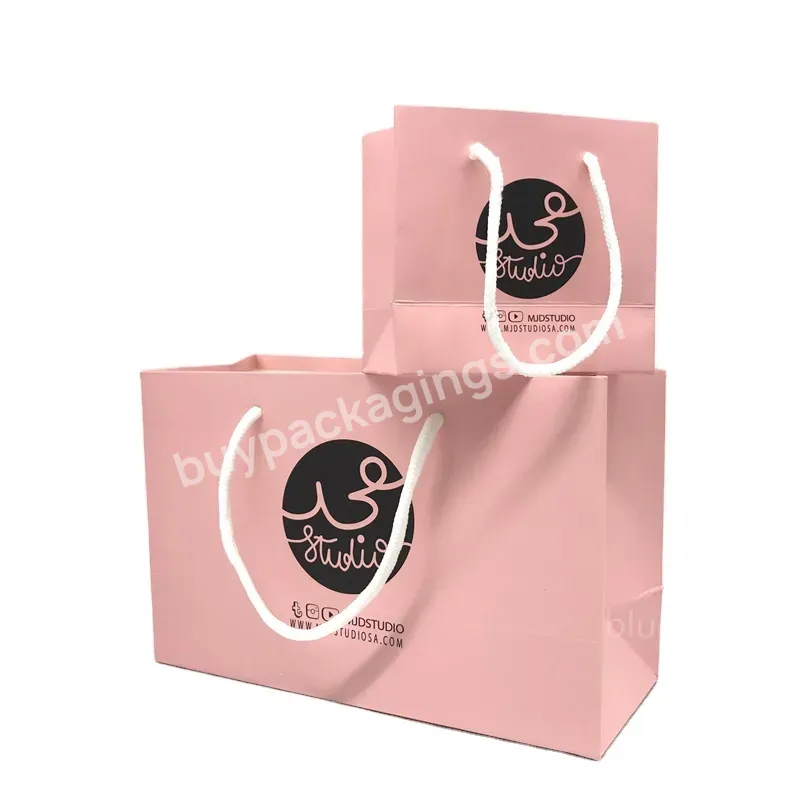 Custom Printing Logo Shopping Tote Paper Bag Shopping Carry Paper Bags For Clothing Packing