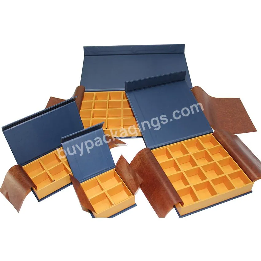 Custom Printing Luxury Paper Empty Boxes Gift Box Chocolate Packaging Box For Chocolate Wholesale with Customize Design