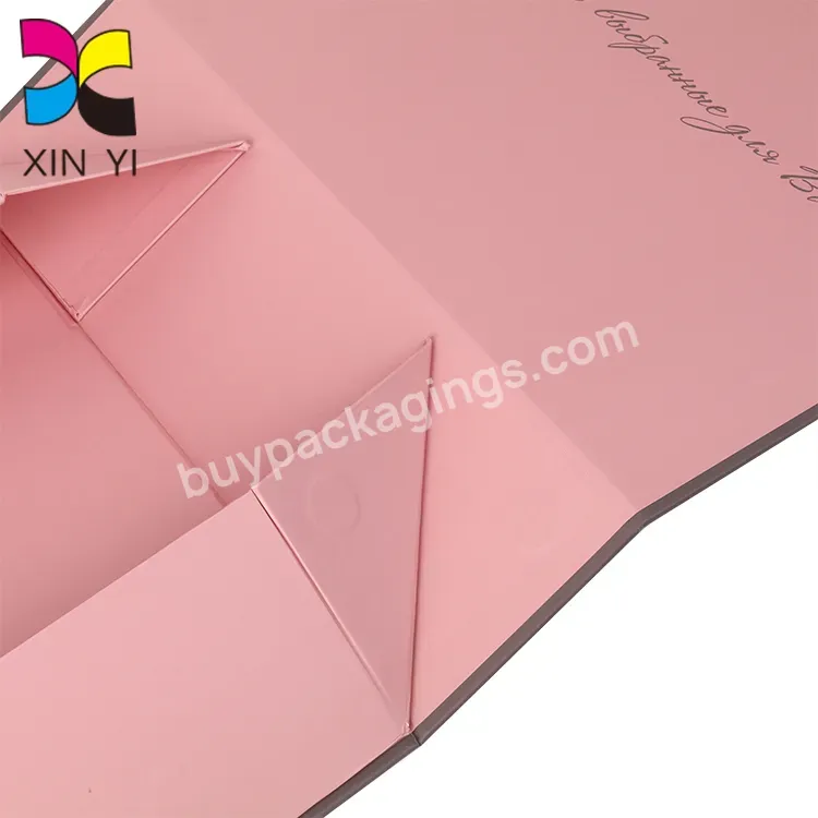 Custom Printing Magnetic Folding Paper Gift Box Cardboard Folding Packaging Boxes With Ribbon