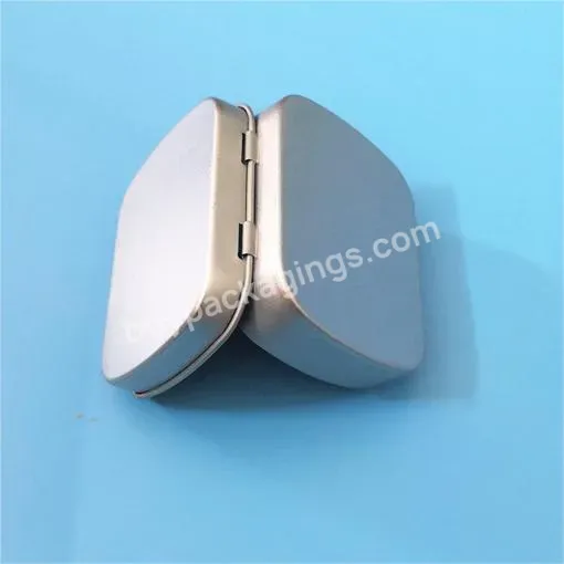 Custom Printing Metal Small Rectangle Silver Tin Box With Flip Cover For Storing Jewelry/necklace/earrings