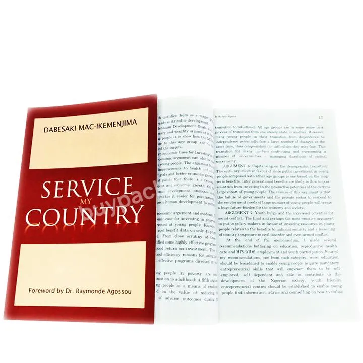 Custom Printing Novel Story Books Softcover Book Printing Business Books