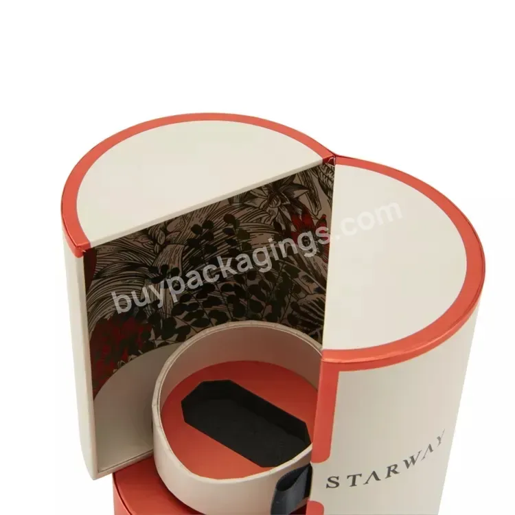 Custom Printing Paper Perfume Round Box Perfume Tube Box Packaging Empty Cylinder Perfume Bottle Gift Box