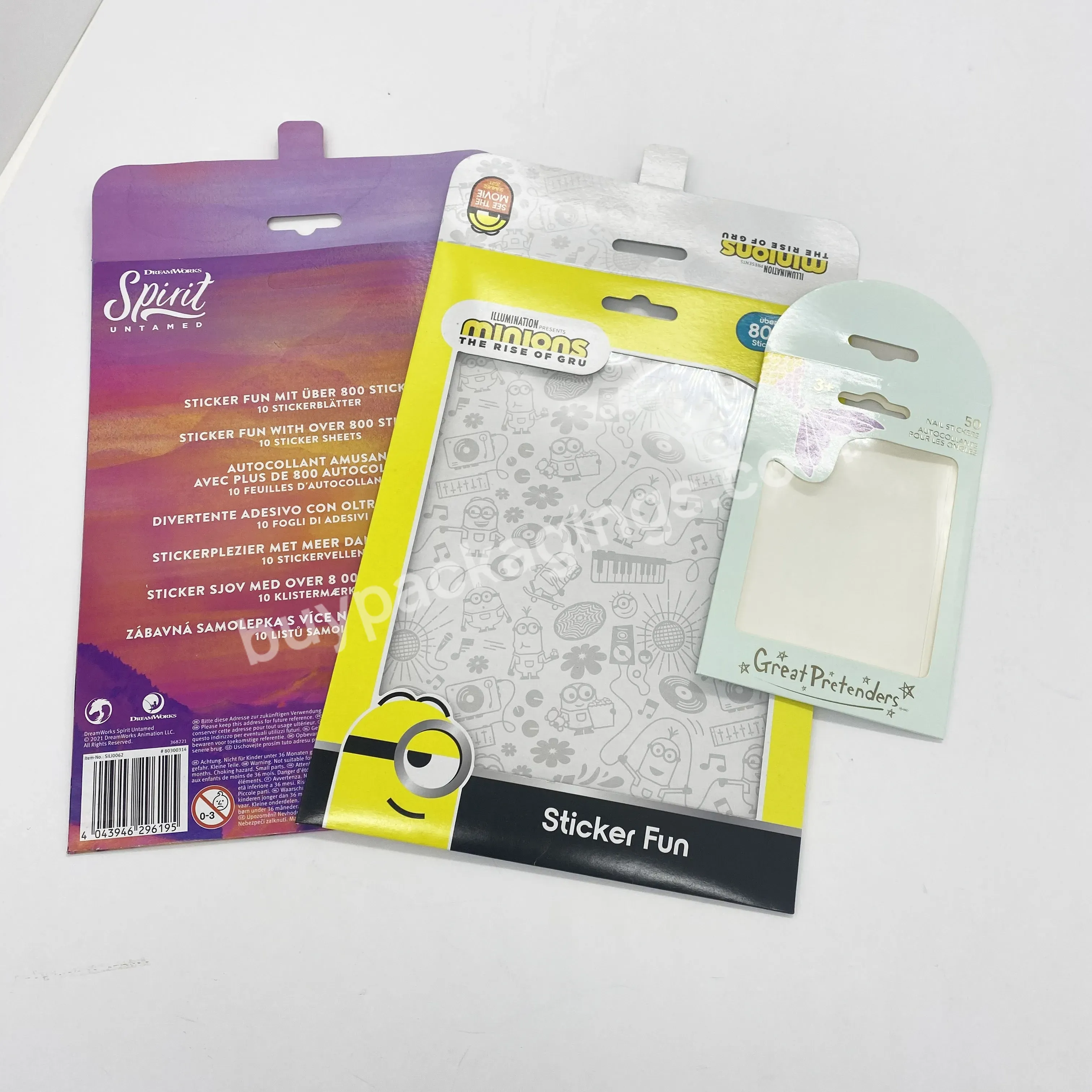 Custom Printing Paper Products Packaging Necklace Envelope With Clear Window