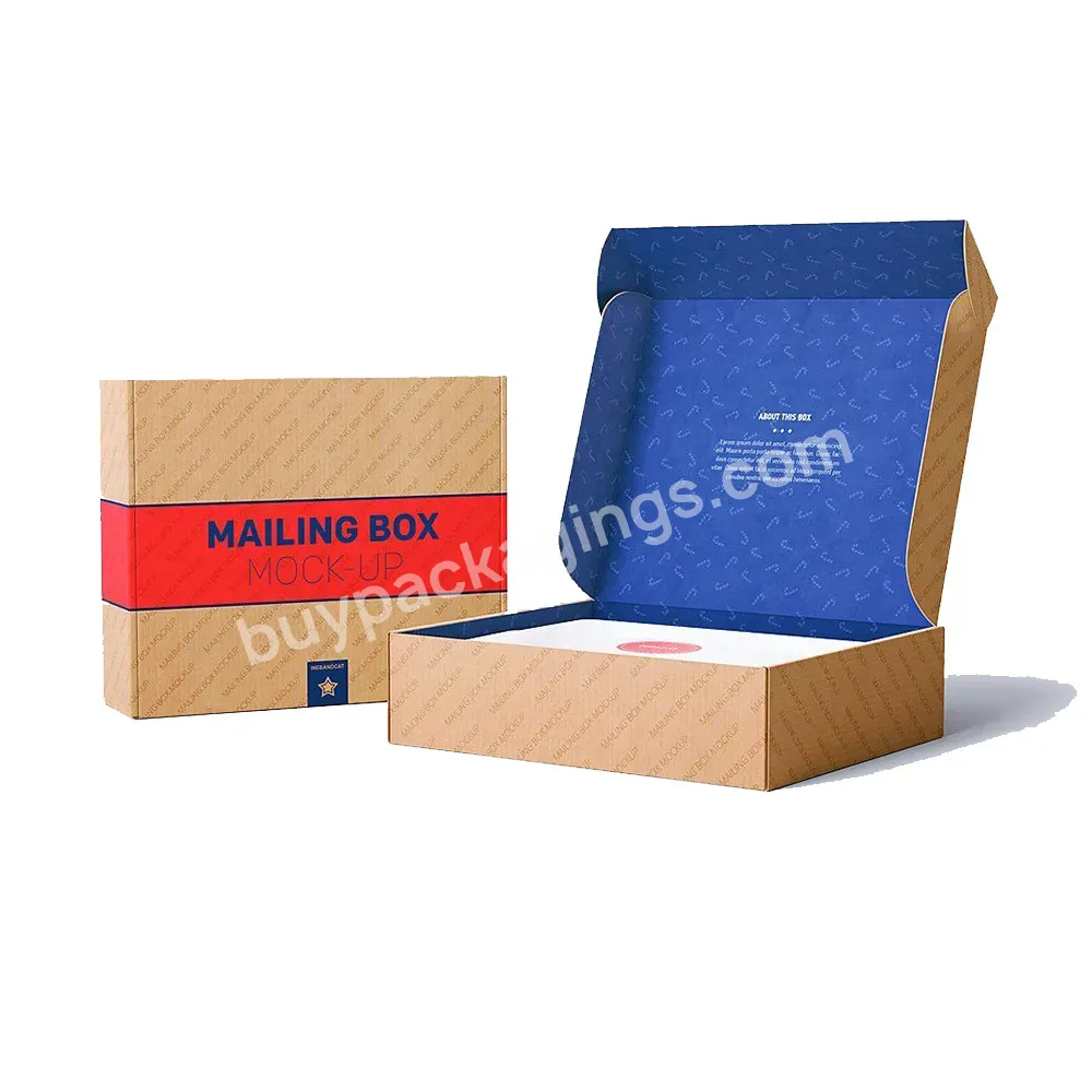 Custom Printing Personalised Ecommerce Subscription Postal Corrugated Cardboard Shipping Boxes Mailing Mailer Box With Logo
