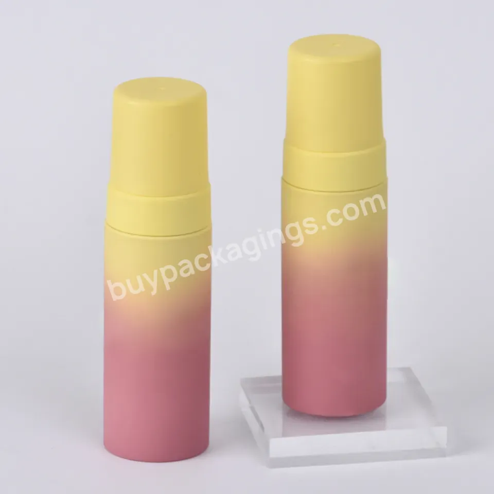 Custom Printing Pet Plastic Gradient Skincare Cosmetic Packaging Soft Touch Liquid Soap Foam Pump Bottle