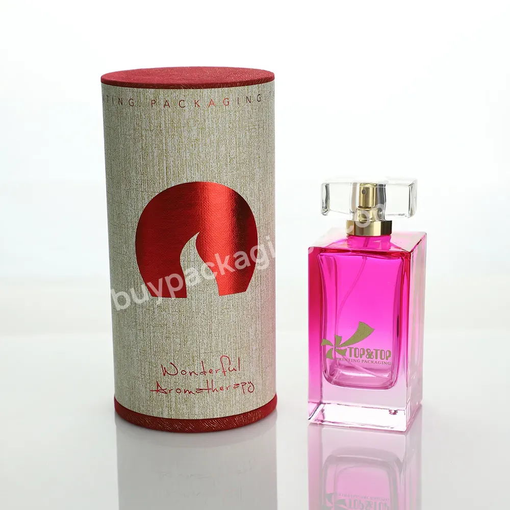 Custom Printing Pink Glass Bottles 50ml 100ml Cosmetic Perfume Spray Bottles With Logo