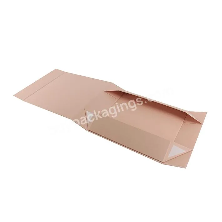 Custom Printing Pink Square Hair Extensions Wags Packaging Box Eco Friendly Hair Packaging Gold Stamping Box with Silk Insert