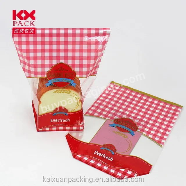 Custom Printing Plastic Toast Bread Bakery Bags Opp Bread Bag