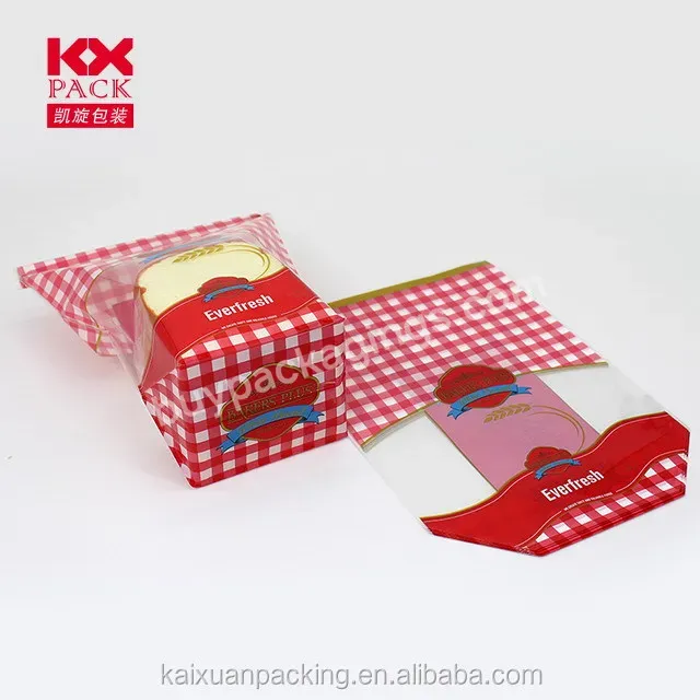 Custom Printing Plastic Toast Bread Bakery Bags Opp Bread Bag