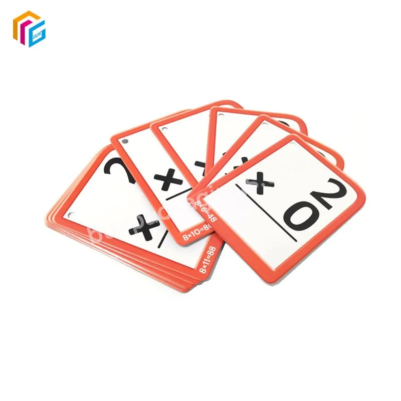 Custom Printing Pre K-K Mega Flashcards Set 84 Kindergarten Educational Tool Flashcards For Kids